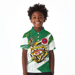 Dominica Independence Day Kid Polo Shirt Caribbean Culture Island Pride