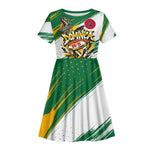 Dominica Independence Day Kid Short Sleeve Dress Caribbean Culture Island Pride
