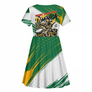 Dominica Independence Day Kid Short Sleeve Dress Caribbean Culture Island Pride