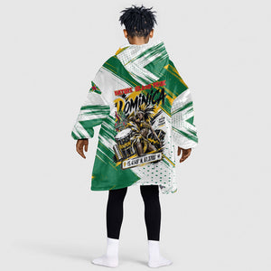 Dominica Independence Day Kid Wearable Blanket Hoodie Caribbean Culture Island Pride