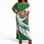 Dominica Independence Day Off Shoulder Maxi Dress Caribbean Culture Island Pride