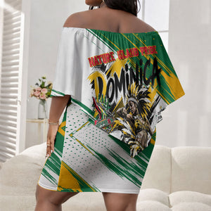 Dominica Independence Day Off Shoulder Short Dress Caribbean Culture Island Pride