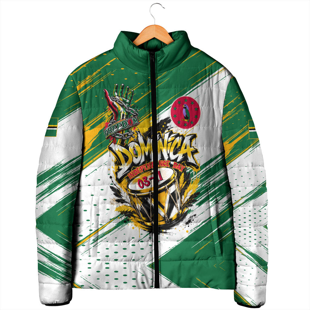 Dominica Independence Day Padded Jacket Caribbean Culture Island Pride