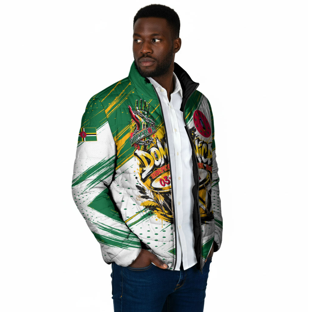 Dominica Independence Day Padded Jacket Caribbean Culture Island Pride