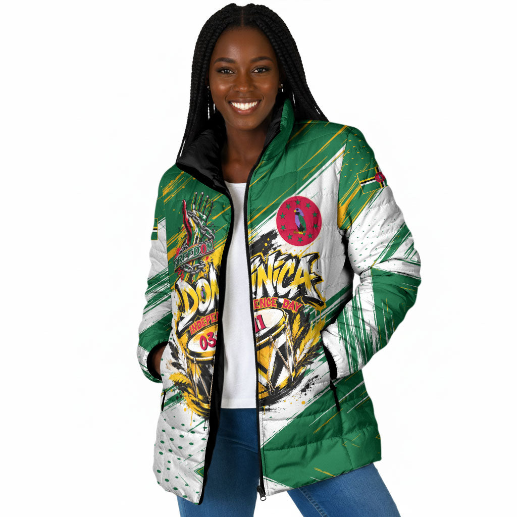 Dominica Independence Day Padded Jacket Caribbean Culture Island Pride
