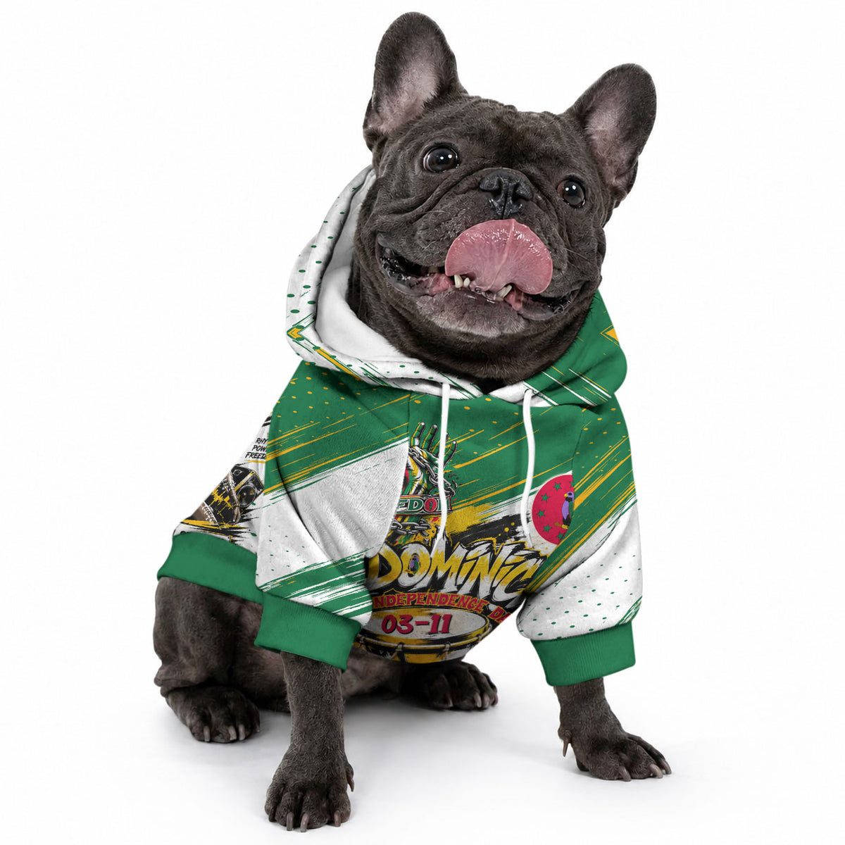 Dominica Independence Day Pet Hoodie Caribbean Culture Island Pride