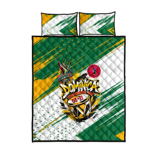 Dominica Independence Day Quilt Bed Set Caribbean Culture Island Pride
