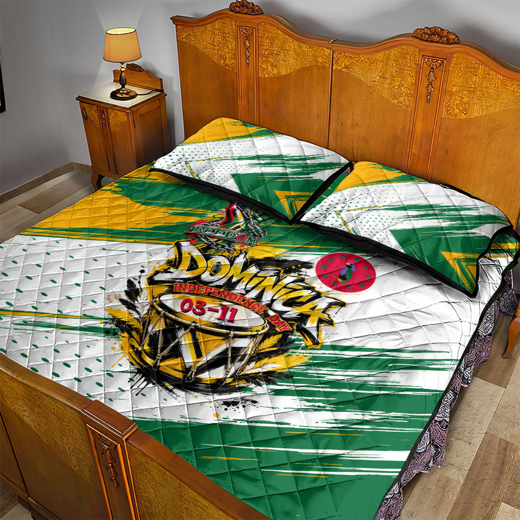 Dominica Independence Day Quilt Bed Set Caribbean Culture Island Pride