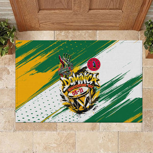 Dominica Independence Day Rubber Doormat Caribbean Culture Island Pride
