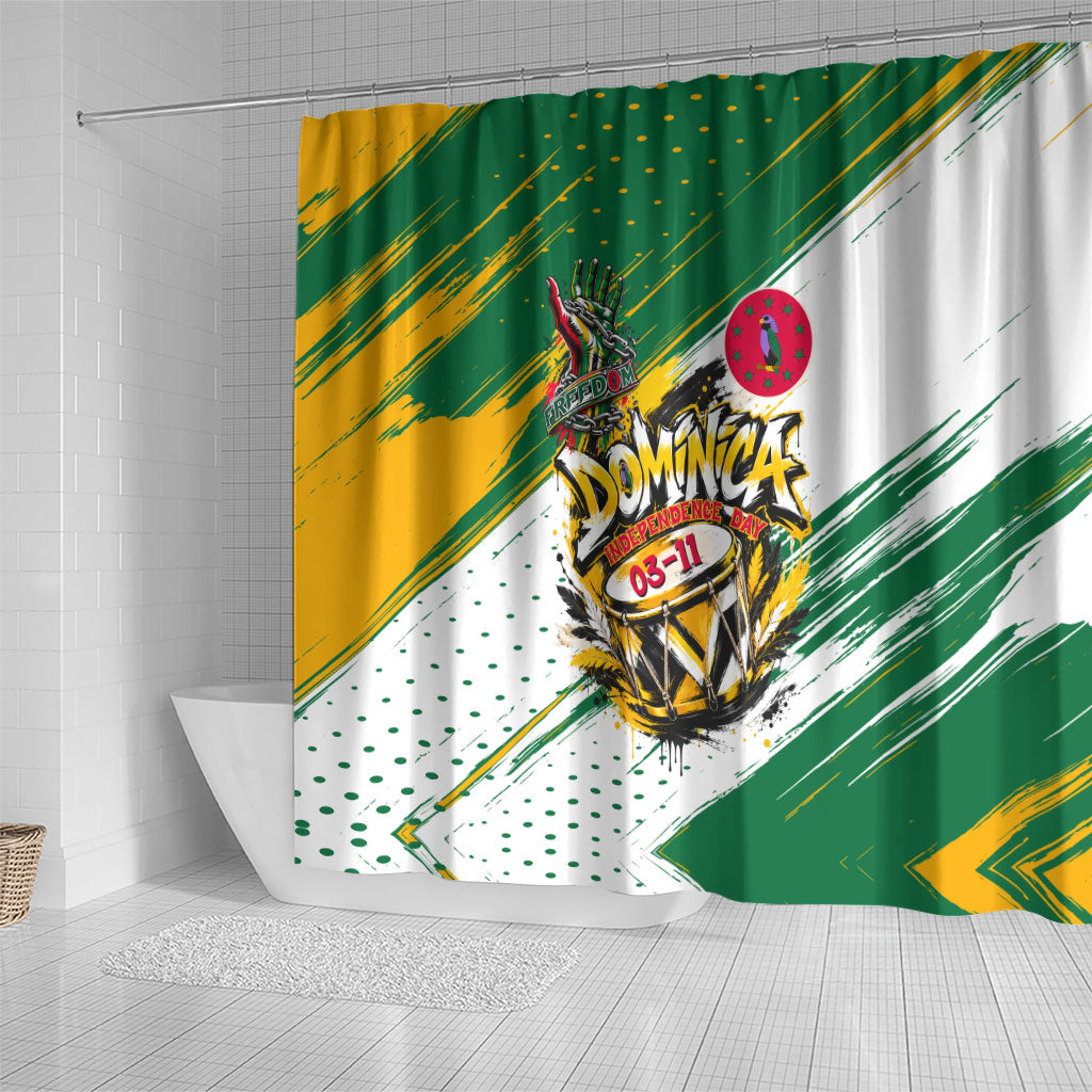 Dominica Independence Day Shower Curtain Caribbean Culture Island Pride