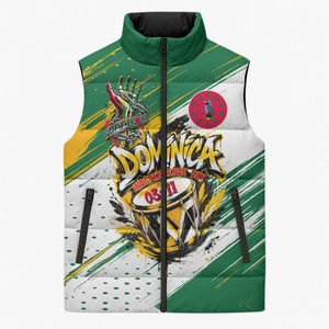 Dominica Independence Day Sleeveless Puffer Jacket Caribbean Culture Island Pride