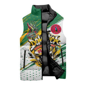 Dominica Independence Day Sleeveless Puffer Jacket Caribbean Culture Island Pride