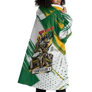 Dominica Independence Day Wearable Blanket Hoodie Caribbean Culture Island Pride