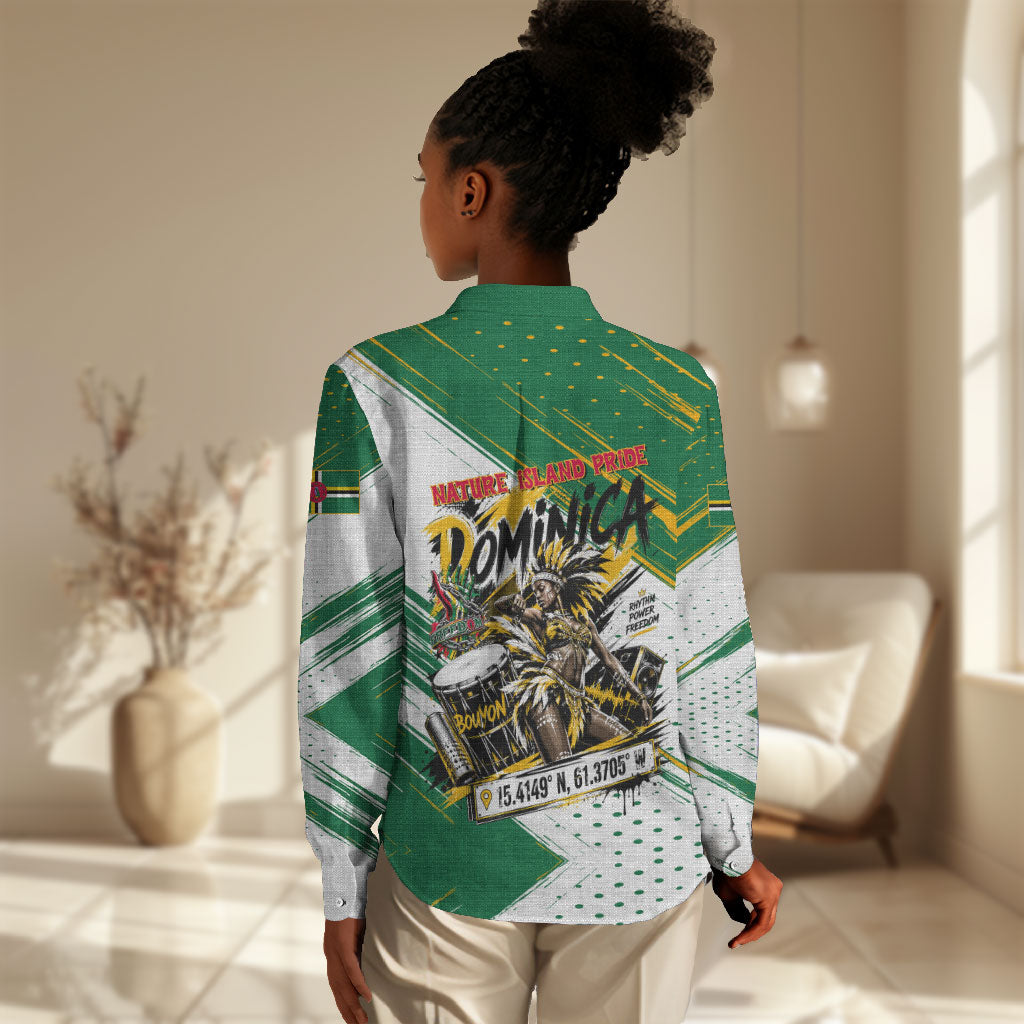 Dominica Independence Day Women Casual Shirt Caribbean Culture Island Pride