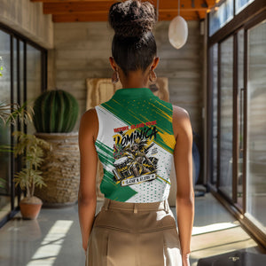 Dominica Independence Day Women Sleeveless Polo Shirt Caribbean Culture Island Pride