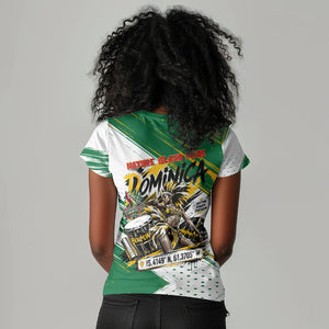 Dominica Independence Day Women V-Neck T-Shirt Caribbean Culture Island Pride