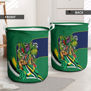 Dominica Independence Day Laundry Basket Sisserou Parrot Creole Culture Island Flag Art