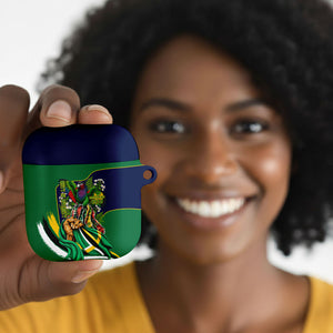 Dominica Independence Day AirPods Case Sisserou Parrot Creole Culture Island Flag Art
