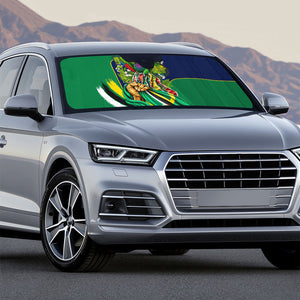 Dominica Independence Day Auto Sun Shade Sisserou Parrot Creole Culture Island Flag Art