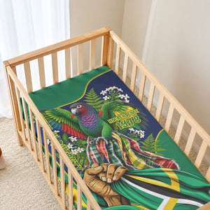 Dominica Independence Day Baby Bed Cover Sisserou Parrot Creole Culture Island Flag Art