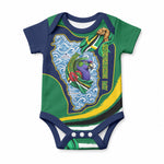 Dominica Independence Day Baby Onesie Sisserou Parrot Creole Culture Island Flag Art