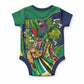 Dominica Independence Day Baby Onesie Sisserou Parrot Creole Culture Island Flag Art