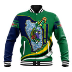 Dominica Independence Day Baseball Jacket Sisserou Parrot Creole Culture Island Flag Art
