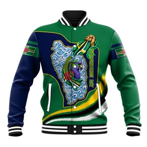 Dominica Independence Day Baseball Jacket Sisserou Parrot Creole Culture Island Flag Art
