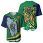 Dominica Independence Day Baseball Jersey Sisserou Parrot Creole Culture Island Flag Art
