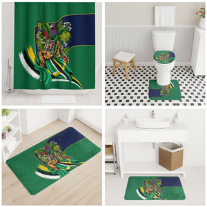 Dominica Independence Day Bathroom Set Sisserou Parrot Creole Culture Island Flag Art