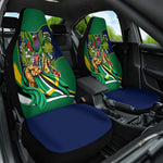 Dominica Independence Day Car Seat Cover Sisserou Parrot Creole Culture Island Flag Art