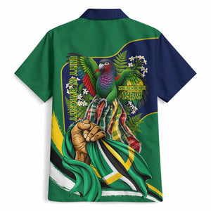 Dominica Independence Day Hawaiian Shirt Sisserou Parrot Creole Culture Island Flag Art