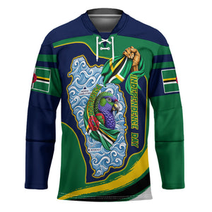 Dominica Independence Day Hockey Jersey Sisserou Parrot Creole Culture Island Flag Art