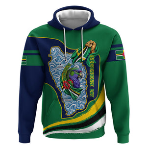 Dominica Independence Day Hoodie Sisserou Parrot Creole Culture Island Flag Art