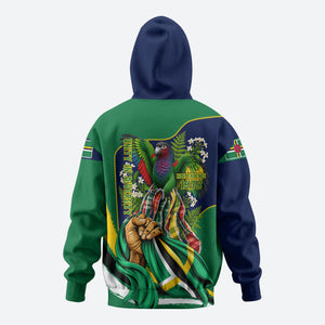 Dominica Independence Day Hoodie Sisserou Parrot Creole Culture Island Flag Art