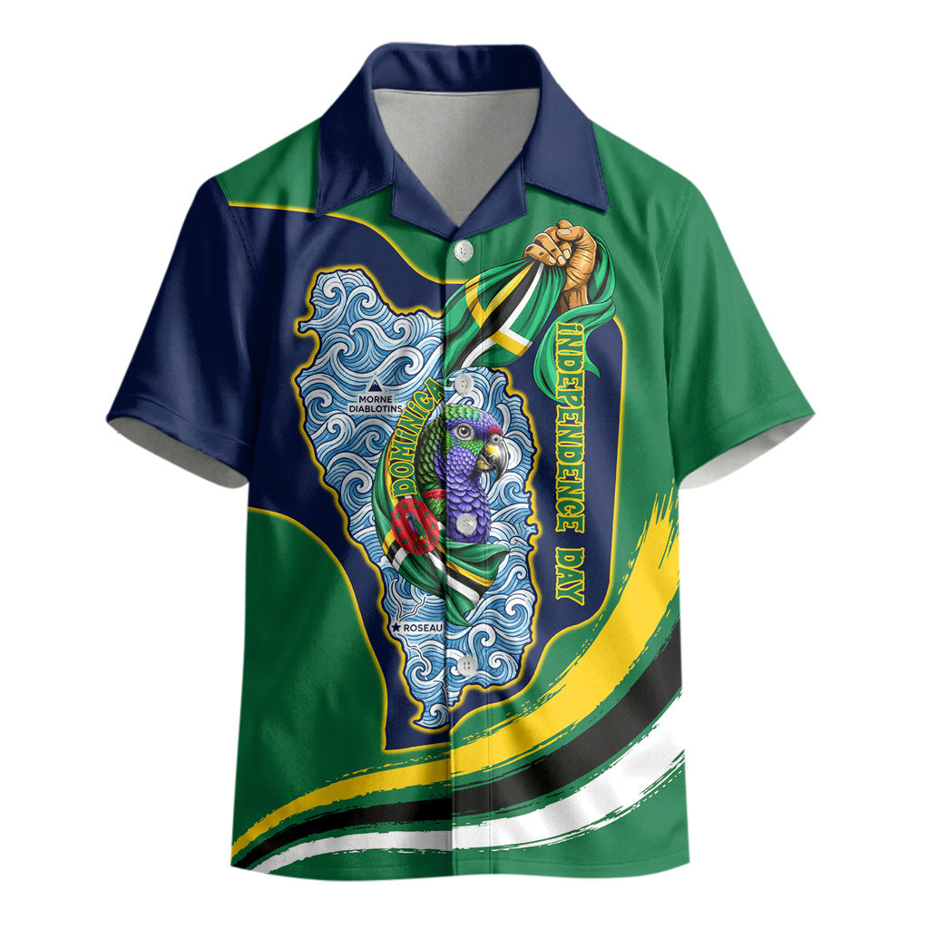 Dominica Independence Day Kid Hawaiian Shirt Sisserou Parrot Creole Culture Island Flag Art
