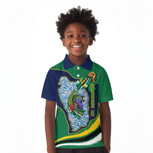 Dominica Independence Day Kid Polo Shirt Sisserou Parrot Creole Culture Island Flag Art