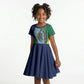 Dominica Independence Day Kid Short Sleeve Dress Sisserou Parrot Creole Culture Island Flag Art