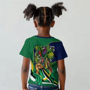 Dominica Independence Day Kid T shirt Sisserou Parrot Creole Culture Island Flag Art