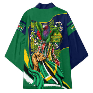 Dominica Independence Day Kimono Sisserou Parrot Creole Culture Island Flag Art