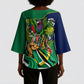 Dominica Independence Day Kimono Sleeve Blouse Sisserou Parrot Creole Culture Island Flag Art