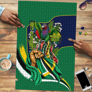 Dominica Independence Day Puzzle Sisserou Parrot Creole Culture Island Flag Art