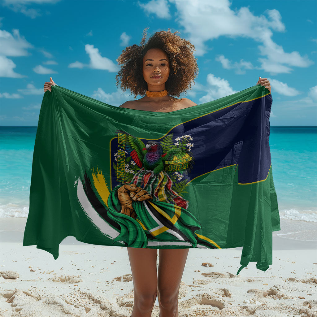 Dominica Independence Day Sarong Sisserou Parrot Creole Culture Island Flag Art