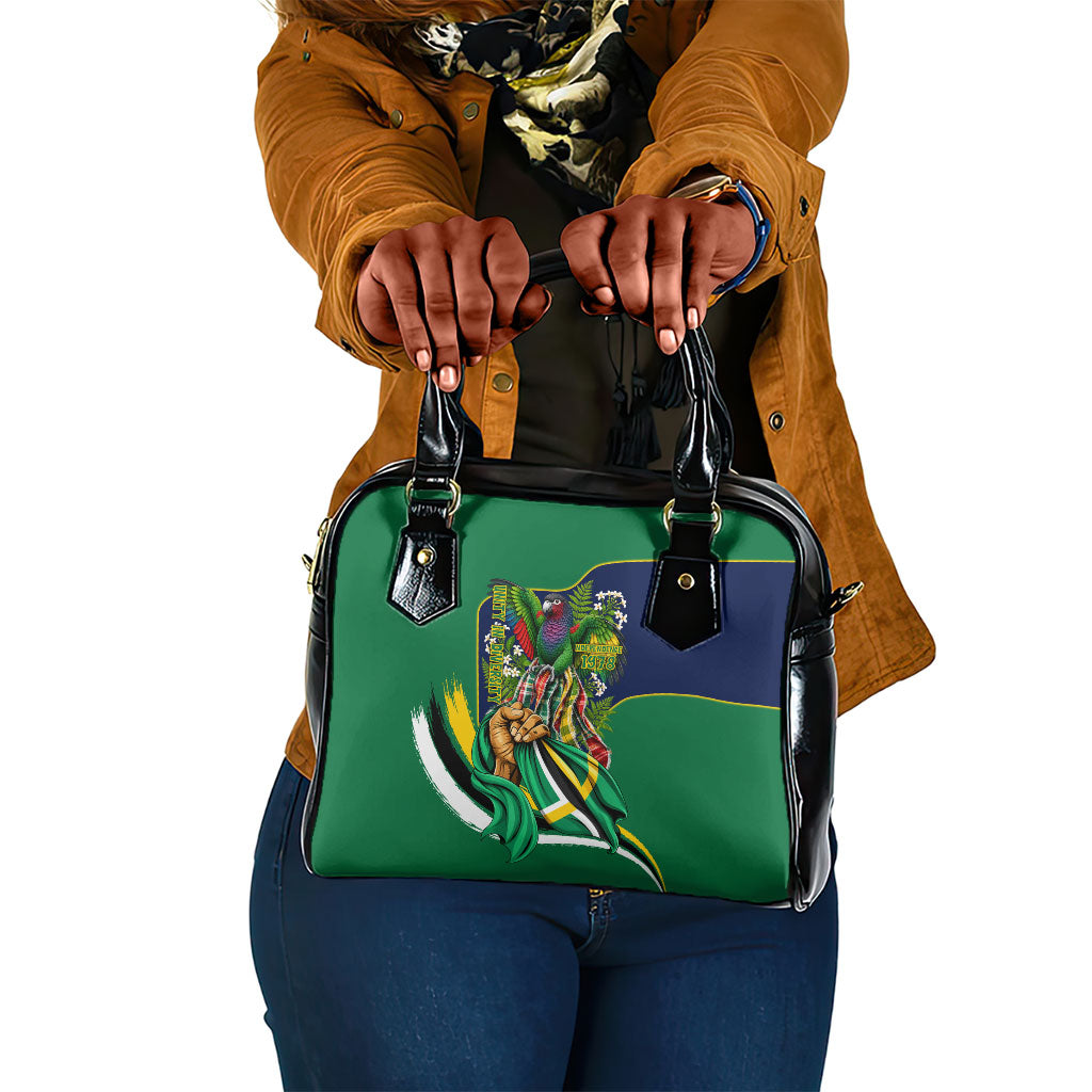 Dominica Independence Day Shoulder Handbag Sisserou Parrot Creole Culture Island Flag Art
