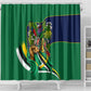 Dominica Independence Day Shower Curtain Sisserou Parrot Creole Culture Island Flag Art