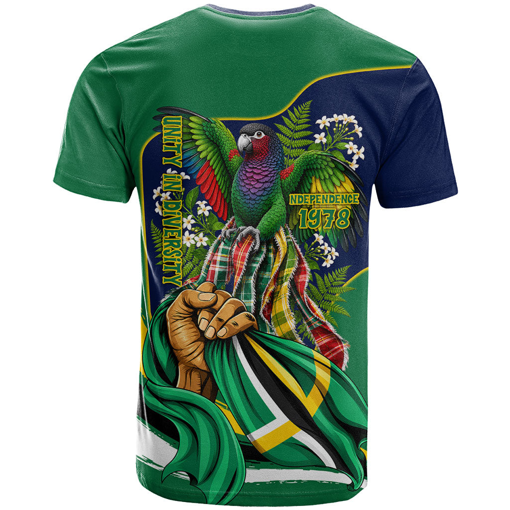 Dominica Independence Day T shirt Sisserou Parrot Creole Culture Island Flag Art