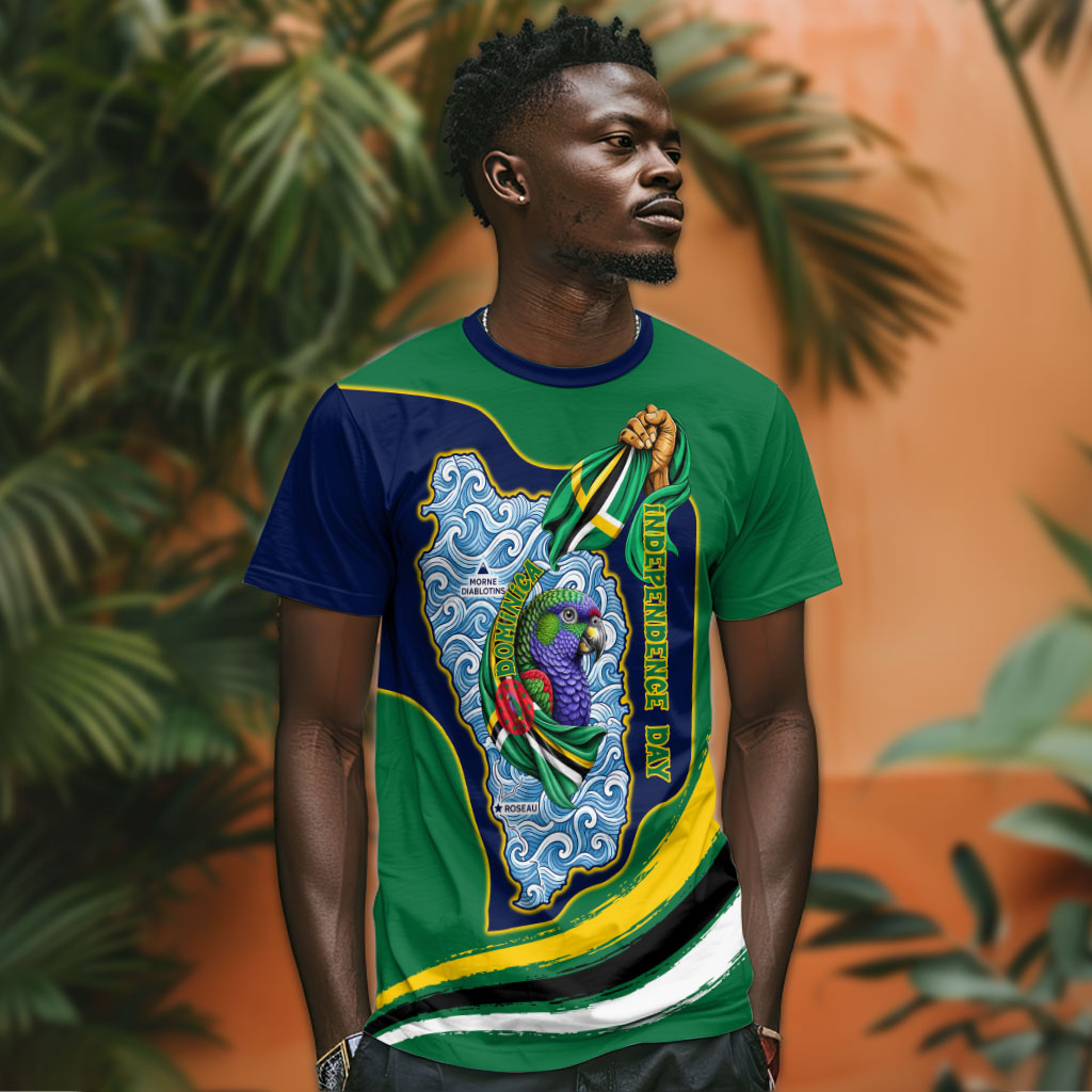 Dominica Independence Day T shirt Sisserou Parrot Creole Culture Island Flag Art