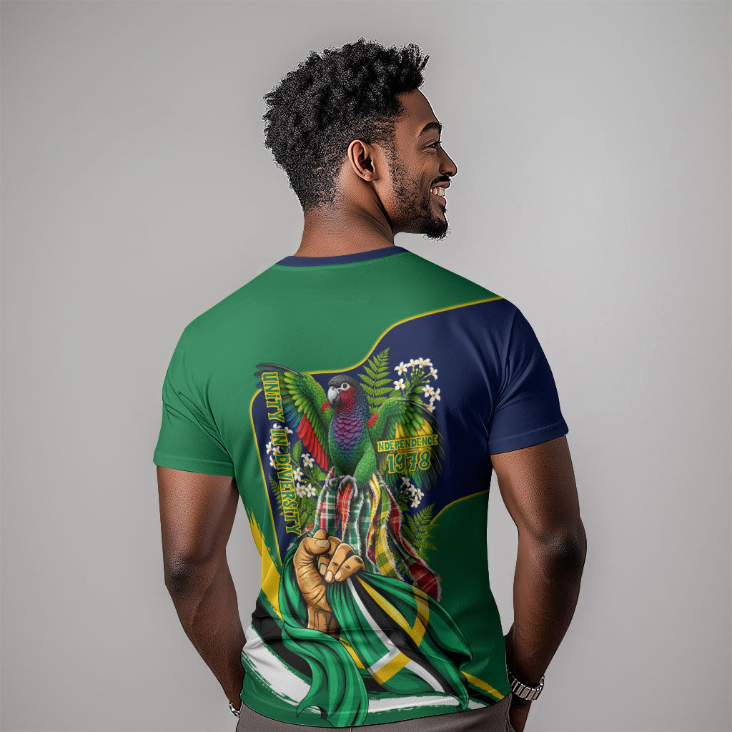 Dominica Independence Day T shirt Sisserou Parrot Creole Culture Island Flag Art