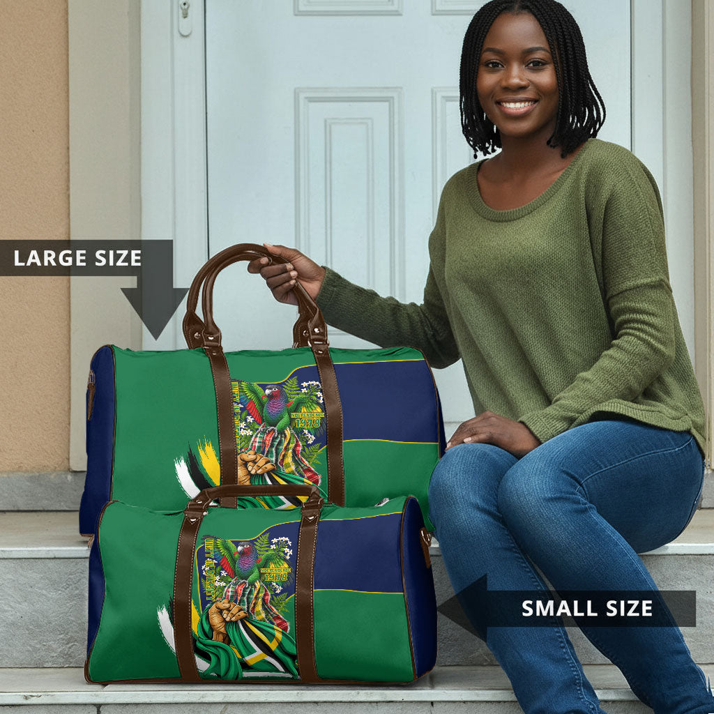 Dominica Independence Day Travel Bag Sisserou Parrot Creole Culture Island Flag Art