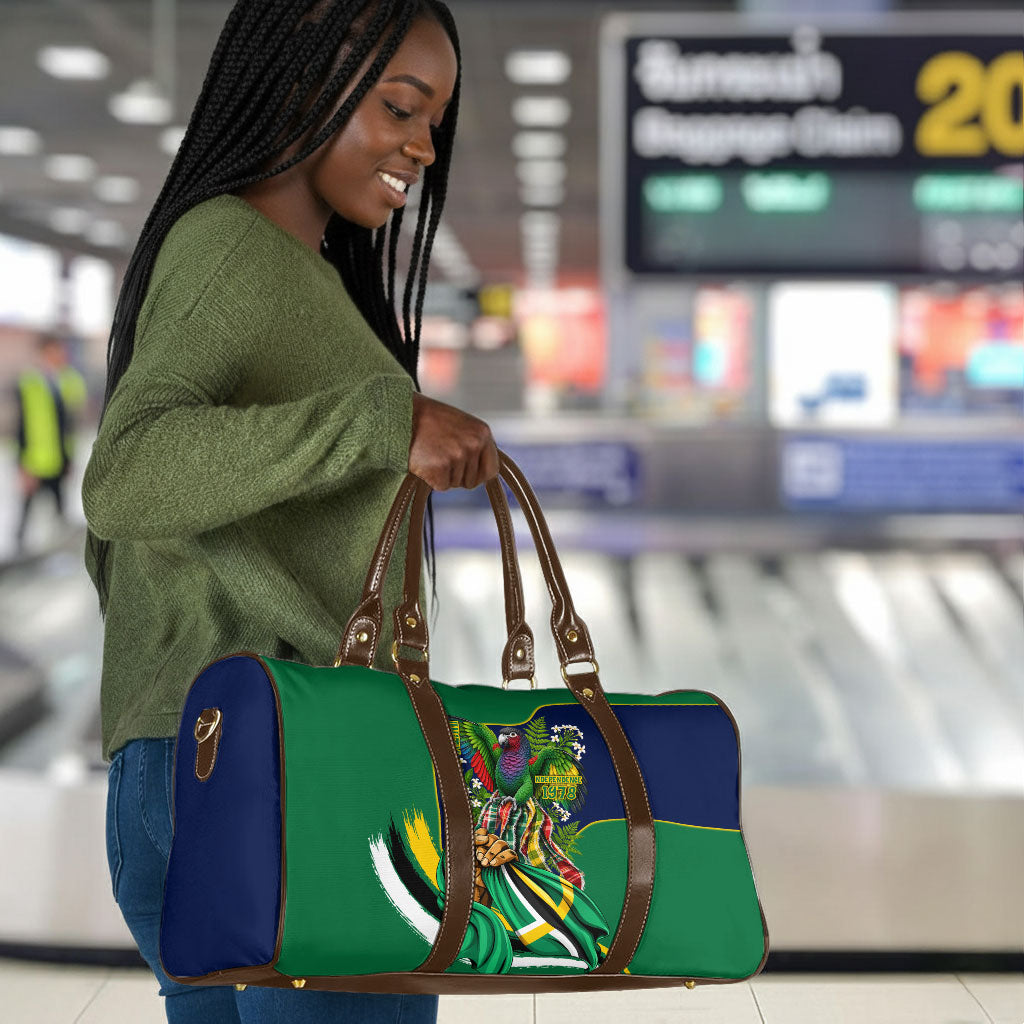 Dominica Independence Day Travel Bag Sisserou Parrot Creole Culture Island Flag Art